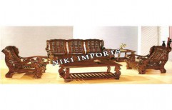 Designer Wooden Sofa by Nikee Traders