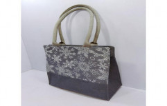 Grey Jute Lunch Bag by H. A. Exports