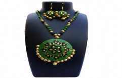 TERRACOTTA FANCY NECKLACE SET by Enchant