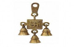 Brass Swastika Hanging Bell by Plexus