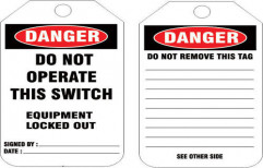 Lockout Tagout Safety Tags (Set of 10 pcs) by Krm Corporation