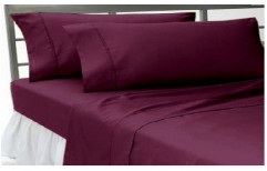 Plain Satin Bed Sheet by Alps Coton Apparel