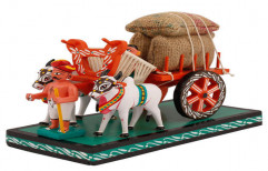 Utsav kraft Handmade Wooden Bullock Cart Show Piece by Plexus