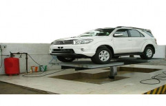 Hydraulic Car Washing Lift with Tyre Rest Platform(TRP) by Maruti Auto Equipment India Private Limited