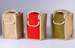 Jute Bottle Bag by Blivus Bags Private Limited