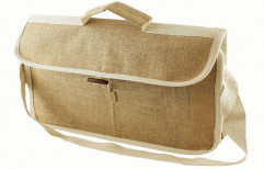 Jute Conference Bag by Blivus Bags Private Limited