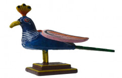 Kondapalli Wooden Peacock Showpiece by Plexus
