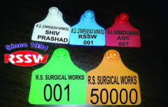 Cattle Ear Tag's for Cow, Buffalo, Pig,Animal by R.S. Surgical Works