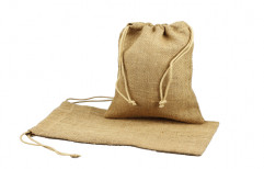 Drawstring Jute Bag by Blivus Bags Private Limited