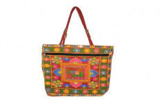 Embroidered Shopping Bag by SG Overseas