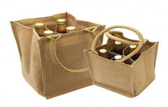 Soft Handle Jute Wine Bag by India Printing Works (S. S. I. Unit)
