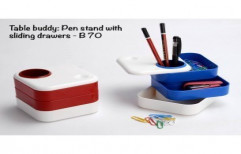Table Buddy Pen Stand With Sliding Drawers by J B Award & Trophies