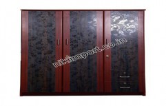 SSG Wood 3D Wardrobe by Nikee Traders