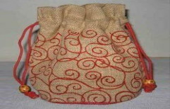 Jute Natural Pouch Bag by Enchant