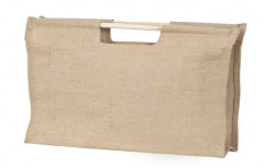 Jute Wooden Handle Bag by YRS Enterprises