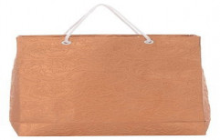 Utsav Kraft Paper 3 Ltrs Light Brown Reusable Shopping Bags by Plexus
