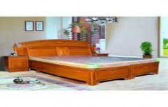 Designer Wooden Double Bed by Vishwakarma Wood Works