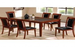 6 Seater Wooden Dining Table by Vishwakarma Wood Works