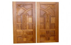 Double Door Teak Wooden Door by Shree Ganesh Furniture