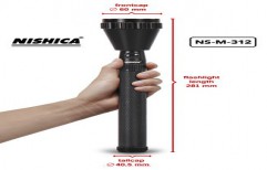 NS-M-312 NISHICA Rechargeable Metal Torch by Nishica Impex Private Limited