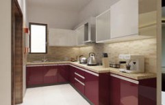 Acrylic Modular Kitchen by Interior Tomorrow