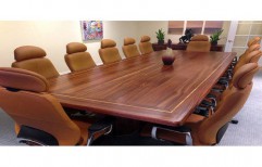 Wooden Conference Table by Vinayaka Interiors & Decorators