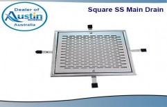 Square SS Main Drain by Austin India