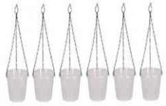 Truphe Orchid Garden Hanging Pot - Size 8 inch (Pack of 6) by Truphe Traders LLP