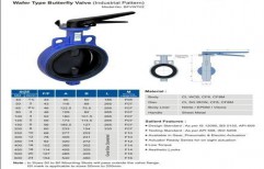 Wafer Type Industrial Butterfly Valve by Siddhi Agencies