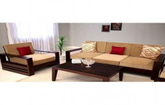 Wooden Sofa Set by Vinayaka Interiors & Decorators