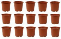 Truphe Garden Nursery Pots ( Set Of 15 ) - 6 inch by Truphe Traders LLP