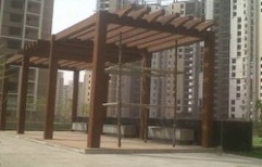 Out Door Wood Pergola by Floor Studio
