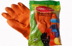 Household Flock Line Hand Gloves by Himachal Trading Company