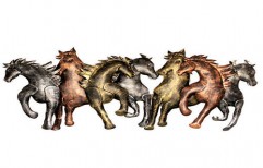 Forest Decor Running Horses by Swastik Corporation