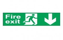Fire Exit Sign Board by Galaxy Fire Safety System
