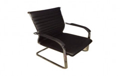 Black Visitor Chair by Bharat Furniture