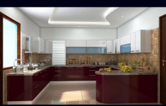 G Shaped Modular Kitchen by Rightways Corp. (p) Ltd.
