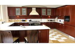 G Shaped Modular Kitchen by Comfort Modulars & Interiors