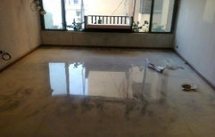 Marble Floor Polishing by Furniture Interior