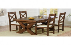 Wooden Dining Table Set by Jenika Enterprise
