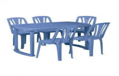 Plastic Dining Table Set by Puja Plywood Furniture