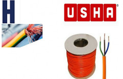 Usha PVC Insulated Copper Flexible Cable 4 mm  2 Core by Himalaya Infratech