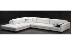 White Lounge Sofa Set by Krishna Enterprise