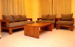 Wooden Sofa Set by Happy Home Decorator