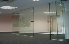 Frameless Glass Partition by Universal Associates