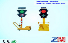 Solar Movable Traffic Signal Light by Multi Marketing Services