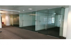 Toughened Glass Partitions by S. R. Ceiling Solution & Interiors
