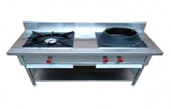 Two Burner Cooking Range by M.K.S. Kitchen Equipment