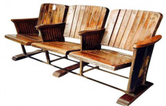 3 Seater Wooden Chair by Raaghavi Associates