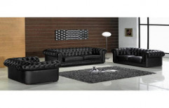 Black Living Room Sofa Set by Krishna Enterprise